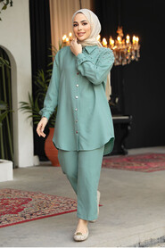 Modest Almond Green Dual Suit 12461CY - 2