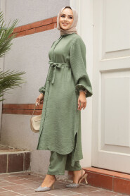 Modest Almond Green Dual Suit 12581CY - 2