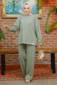 Modest Almond Green Dual Suit 30187CY - 3