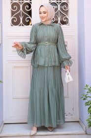 Modest Almond Green Dual Suit 4478CY - 2