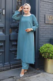 Modest Almond Green Dual Suit 65877CY 