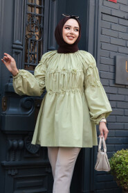 Modest Almond Green Top 101033CY - 3