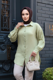 Modest Almond Green Tunic 101024CY - 2