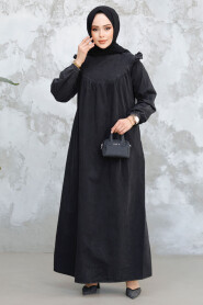 Modest Antrasit Denim Dress 19140ANT 