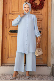 Modest Baby Blue Dual Suit 12172BM - 3