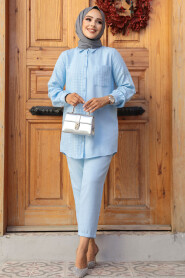 Modest Baby Blue Dual Suit 12191BM - 3