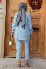 Modest Baby Blue Dual Suit 12191BM - 4