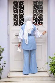 Modest Baby Blue Dual Suit 12551BM - 3