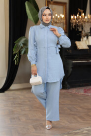 Modest Baby Blue Dual Suit 68351BM - 3