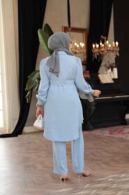 Modest Baby Blue Dual Suit 68351BM - 4