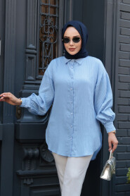 Modest Baby Blue Tunic 101024BM - 2