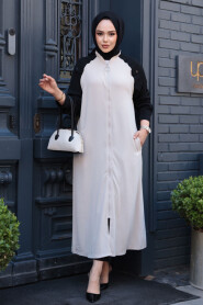 Modest Beige Cardigan 15200BEJ - 2