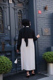 Modest Beige Cardigan 15200BEJ - 3
