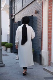 Modest Beige Cardigan 15201BEJ - 3
