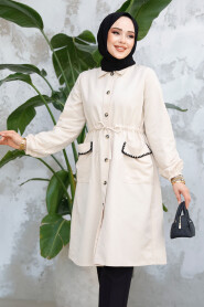 Modest Beige Coat 91781BEJ 