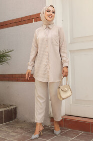 Modest Beige Dual Suit 12191BEJ - 2