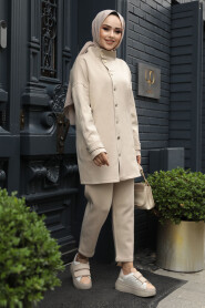 Modest Beige Dual Suit 12391BEJ - 3