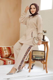 Modest Beige Dual Suit 12741BEJ - 1