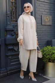 Modest Beige Dual Suit 14230BEJ - 1