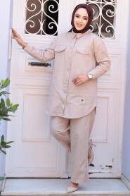 Modest Beige Dual Suit 14272BEJ - 2