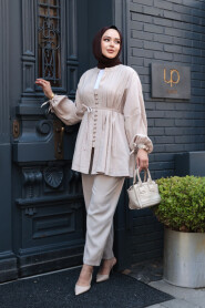Modest Beige Dual Suit 19031BEJ - 2