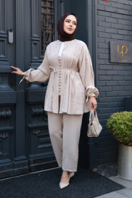 Modest Beige Dual Suit 19031BEJ - 3