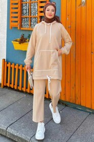 Modest Beige Dual Suit 9273BEJ - 1