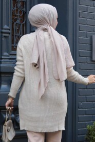 Modest Beige Knitwear Top 20085BEJ - 4