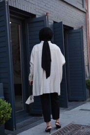 Modest Beige Shirt 10684BEJ - 3