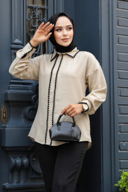 Modest Beige Top 11991BEJ - 2