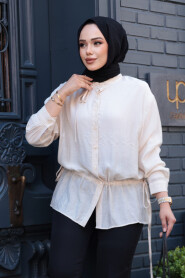 Modest Beige Top 32358BEJ - 1