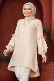 Modest Beige Top 4138BEJ - 1