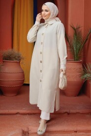 Modest Beige Top 6821BEJ - 1