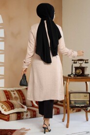 Modest Beige Tunic 10177BEJ - 4