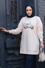 Modest Beige Tunic 10636BEJ - 1