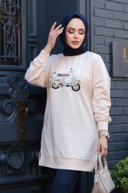 Modest Beige Tunic 10636BEJ - 2