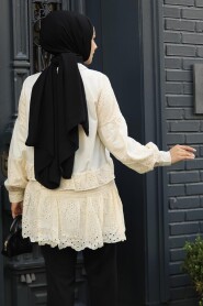 Modest Beige Tunic 14221BEJ - 2