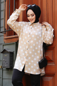 Modest Beige Tunic 21402BEJ - 2