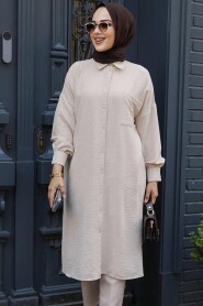 Modest Beige Tunic 6773BEJ - 2