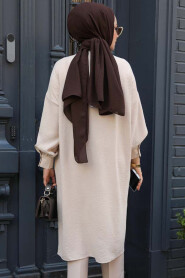 Modest Beige Tunic 6773BEJ - 4