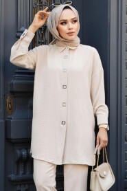 Modest Beige Tunic 68501BEJ - 2