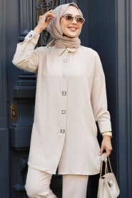 Modest Beige Tunic 68501BEJ - 3