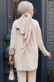 Modest Beige Tunic 68501BEJ - 4