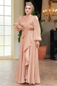 Modest Biscuit Bridal Dress 51641BS - 3