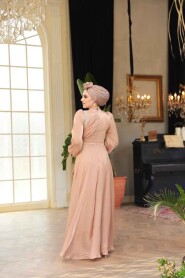 Modest Biscuit Bridal Dress 51641BS - 5