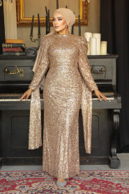 Modest Biscuit Bridal Dress 52241BS - 1