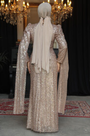 Modest Biscuit Bridal Dress 52241BS - 3