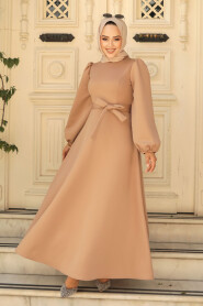 Modest Biscuit Dress 23102BS - 3