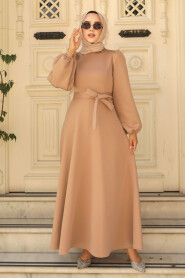 Modest Biscuit Dress 23102BS - 2