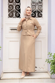 Modest Biscuit Dual Suit Dress 44651BS - 2